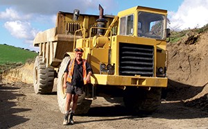 Grant Cudby, pictured at his South Taranaki Whenuku Road operation, is quitting owning quarries because of costly and complicated resource consent procedures.