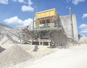 A Universal 36 x 24 crusher at the heart of the operation