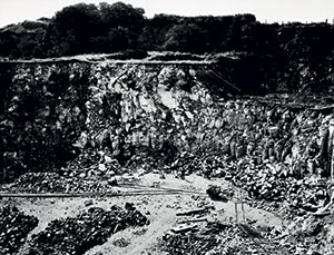 Auckland City Council quarry at Mt Eden, early 1920s