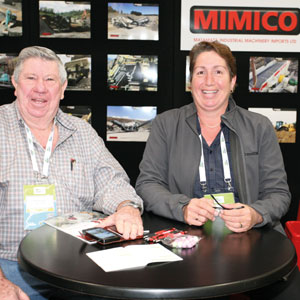 From Brisbane and representing Metso Australia on the Mimico stand were Mike Bygraves and Anita Waihi (originally from Hamilton).