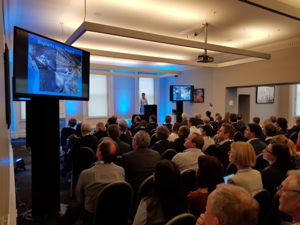 Standing room only at the ‘Future of underground mining in New Zealand’ presentation.
